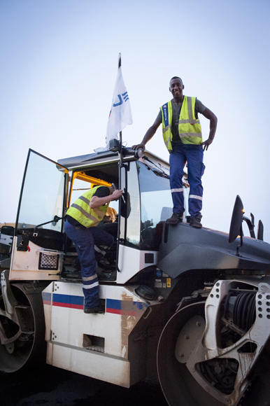 photographe reportage Lyon refectionde l'asphalte pour Eurovia